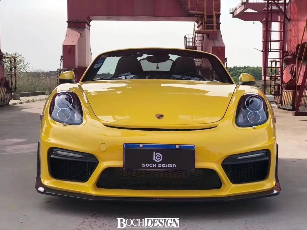 Cmst Gt4 Style Front Bumper & Lip For Porsche 2012-2015 Cayman/Boxster 981 2