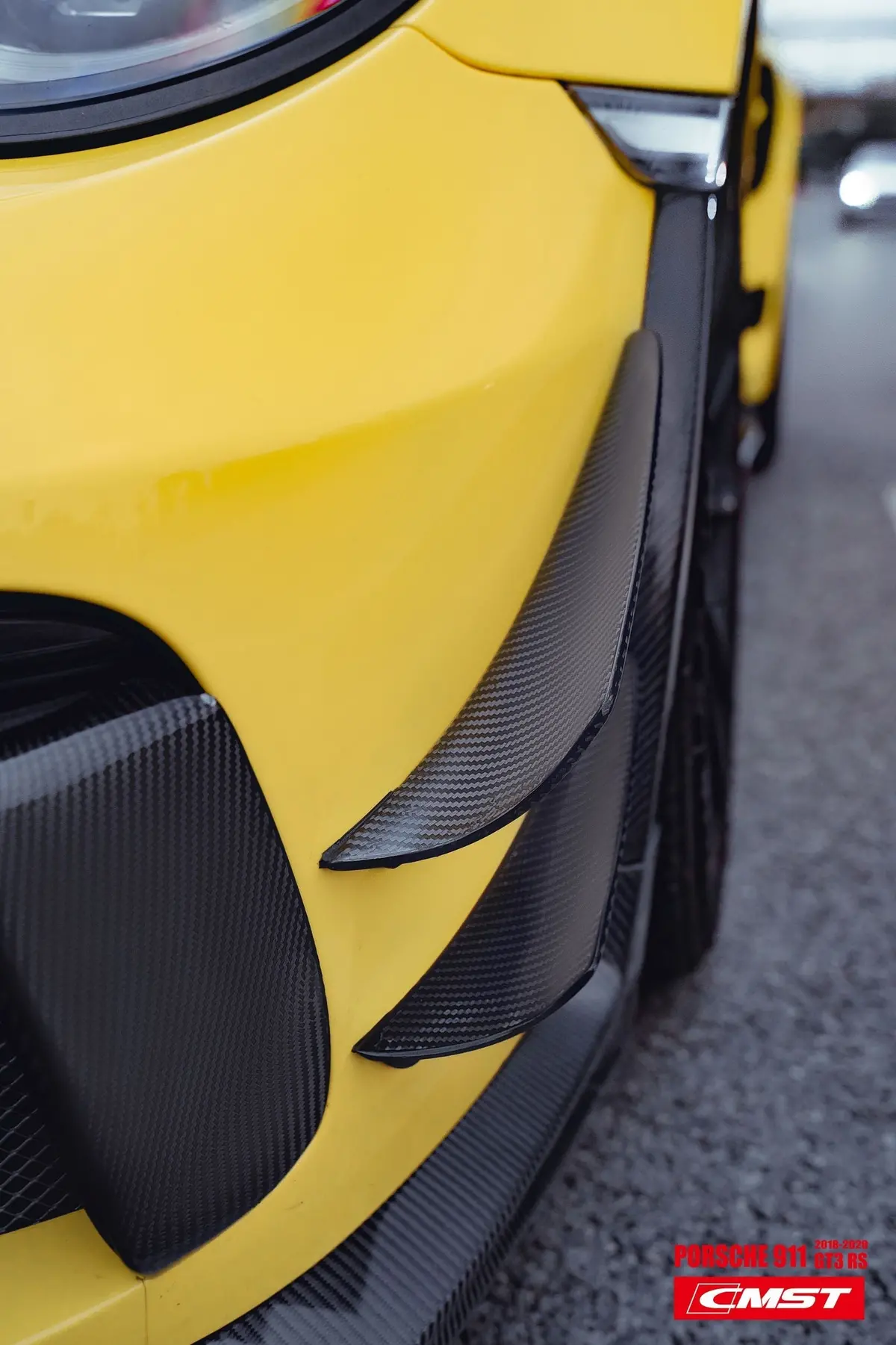 Cmst Carbon Fiber Front Bumper Canards For Porsche 991 991.2 Gt3rs 1