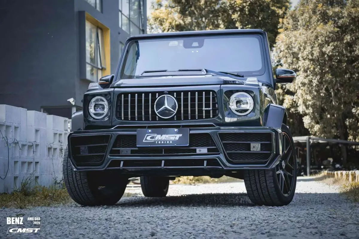 Cmst Partial Carbon Fiber Front Bumper & Splitter For Mercedes Benz G63 G550 G500 W464 1