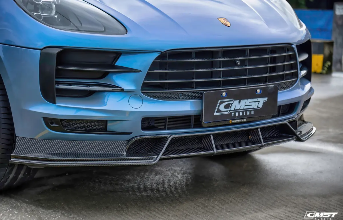 Cmst Pre-Preg Carbon Fiber Front Lip For Porsche Macan & Macan S 2019-2021 1