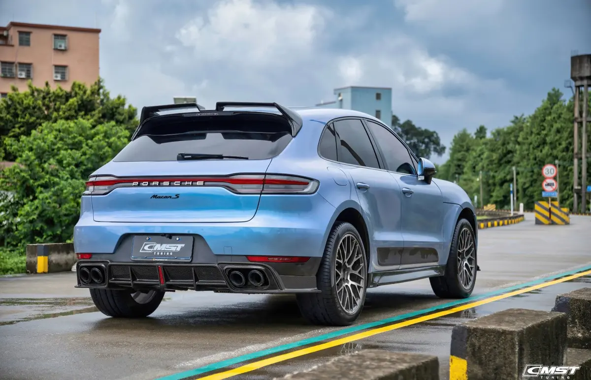 Cmst Pre-Preg Carbon Fiber Rear Diffuser For Porsche Macan & Macan S 2019-2021 2