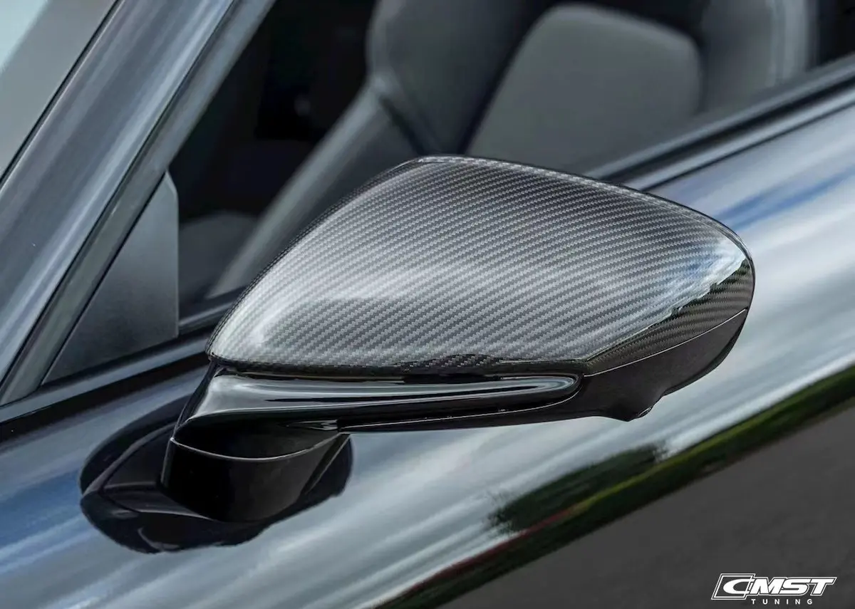 Cmst Pre-Preg Carbon Fiber Mirror Cap Replacement For Porsche 911 992 & Taycan 1