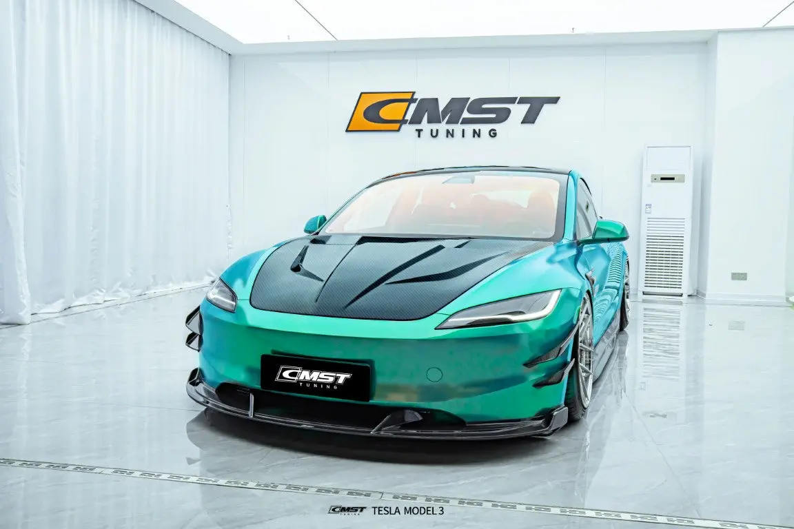Cmst Frp & Carbon Fiber V1 Hood For Tesla Model 3 Highland 2024-On 2
