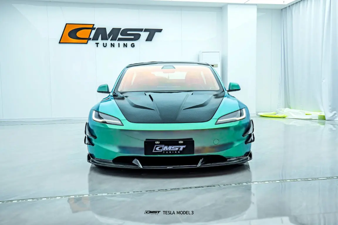 Cmst Frp & Carbon Fiber V1 Hood For Tesla Model 3 Highland 2024-On 3