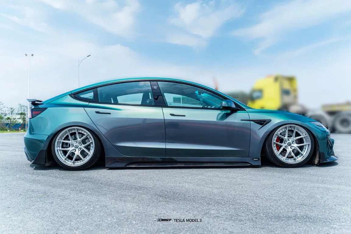 Cmst Carbon Fiber V2 Side Skirts For Tesla Model 3 Highland 2024-On 3