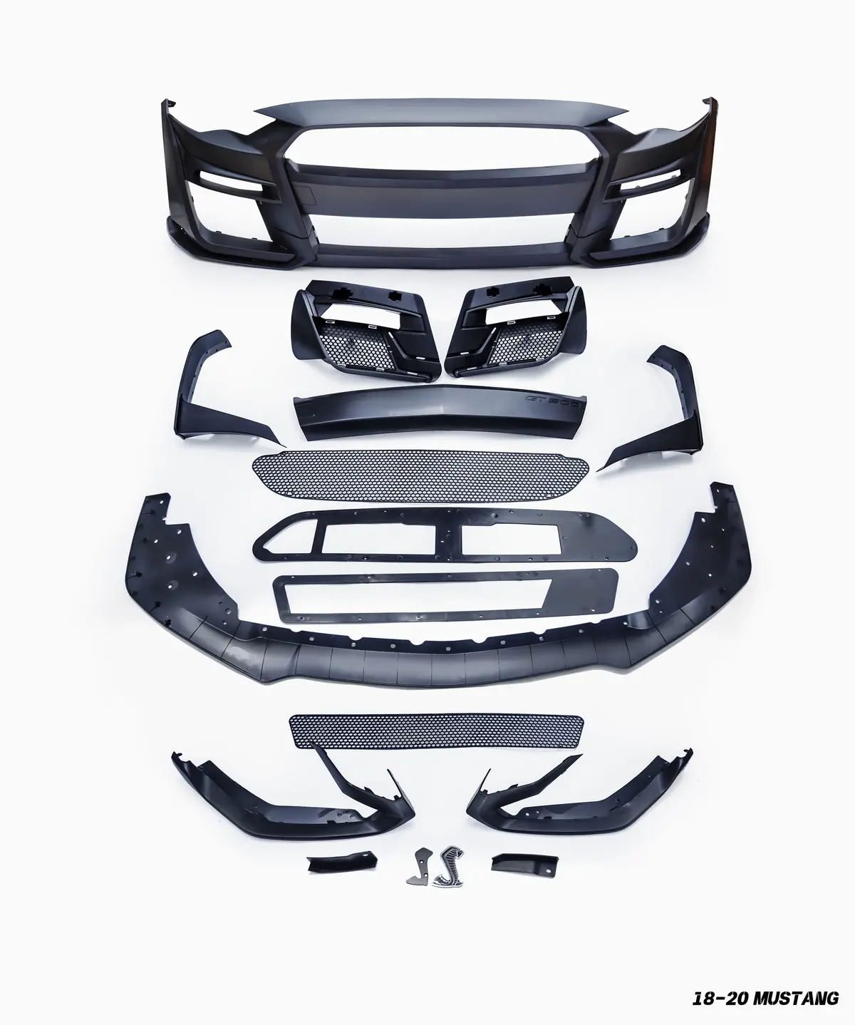 Cmst Upgrade To Gt500 Polypropylene Pp Front Bumper & Front Lip For Mustang S550.2 1