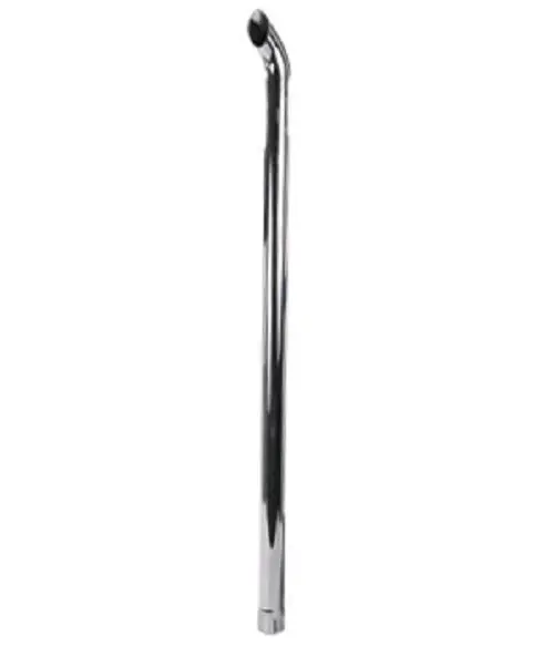 Chrome Curved Exhaust Stack Pipe 48" Tall - 2-1/2" Id 1
