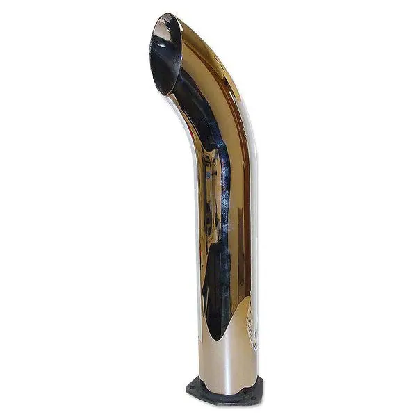Chrome Exhaust Pipe For John Deere 24" Tall - 4" Od 1