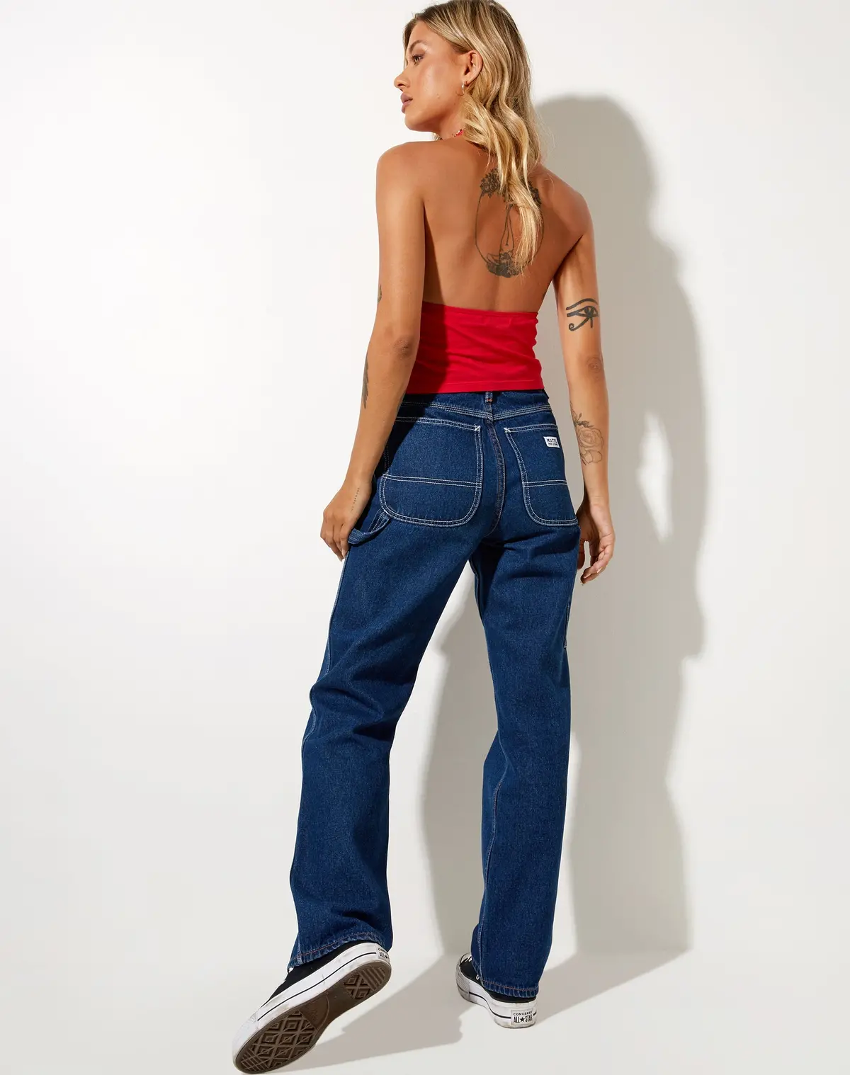 Dapa Crop Top In Racing Red 5