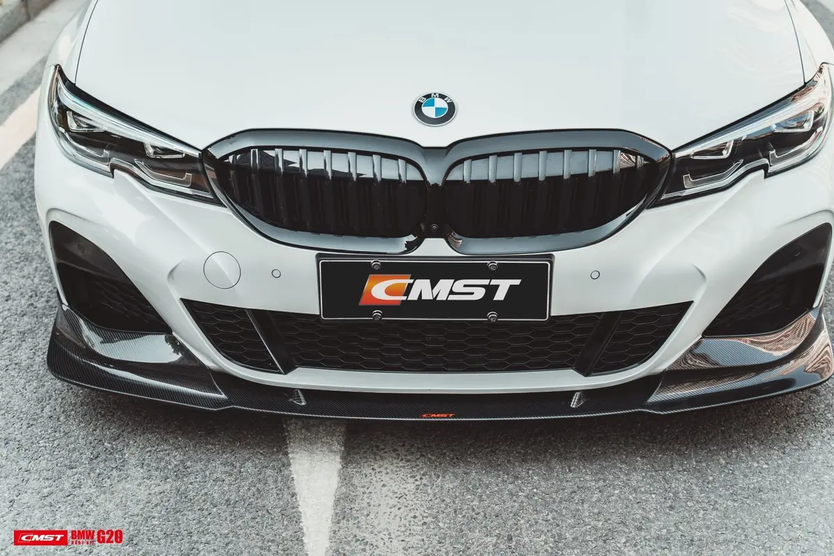 Cmst Carbon Fiber Front Lip Splitter For Bmw 3 Series G20 M340i 330I 2019-2022 1