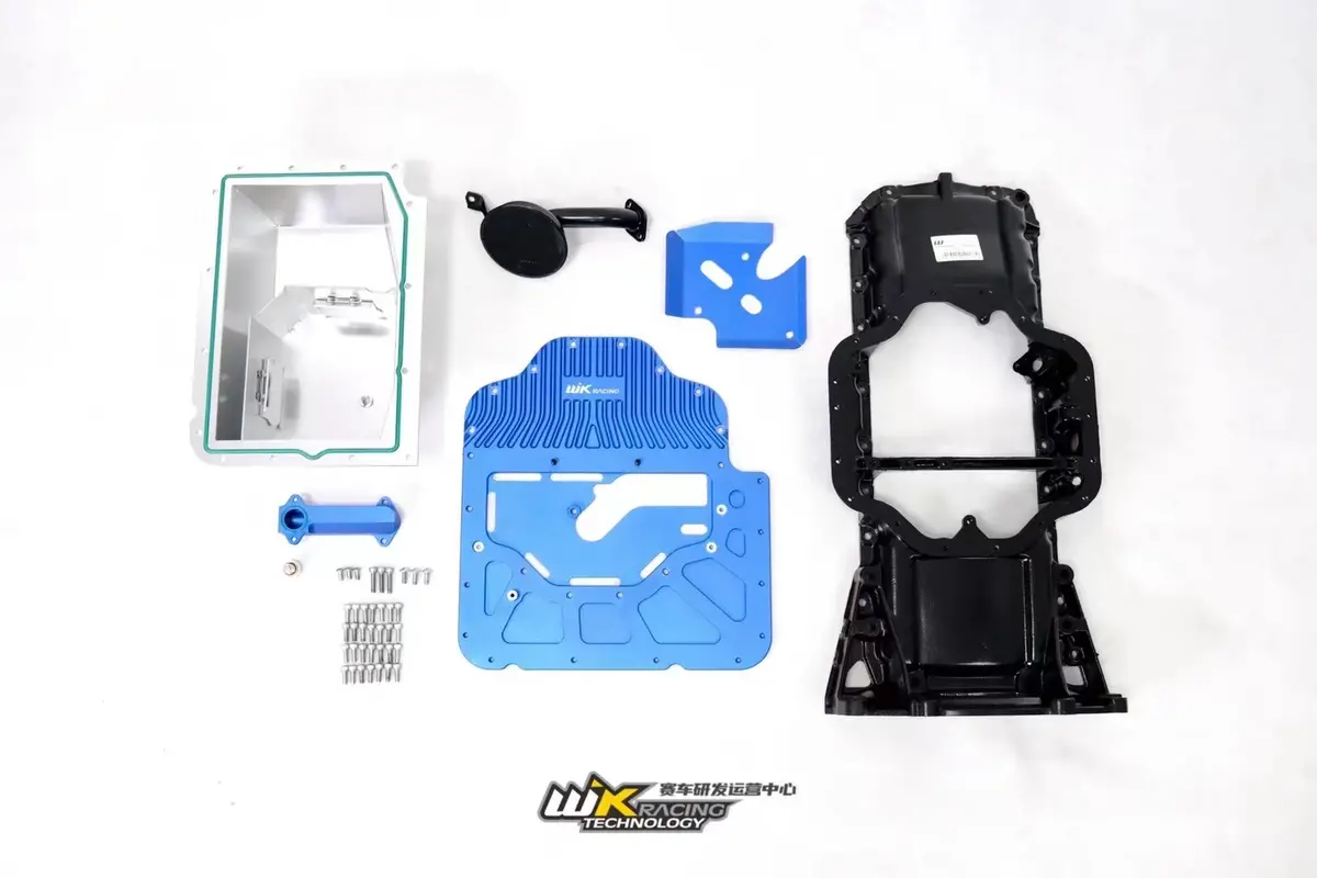 Wk Racing Toyota 1Jz / 2Jz Aluminum Rear Sump Oil Pan With Cooling Fins (Supra & Swap Fitment) 1
