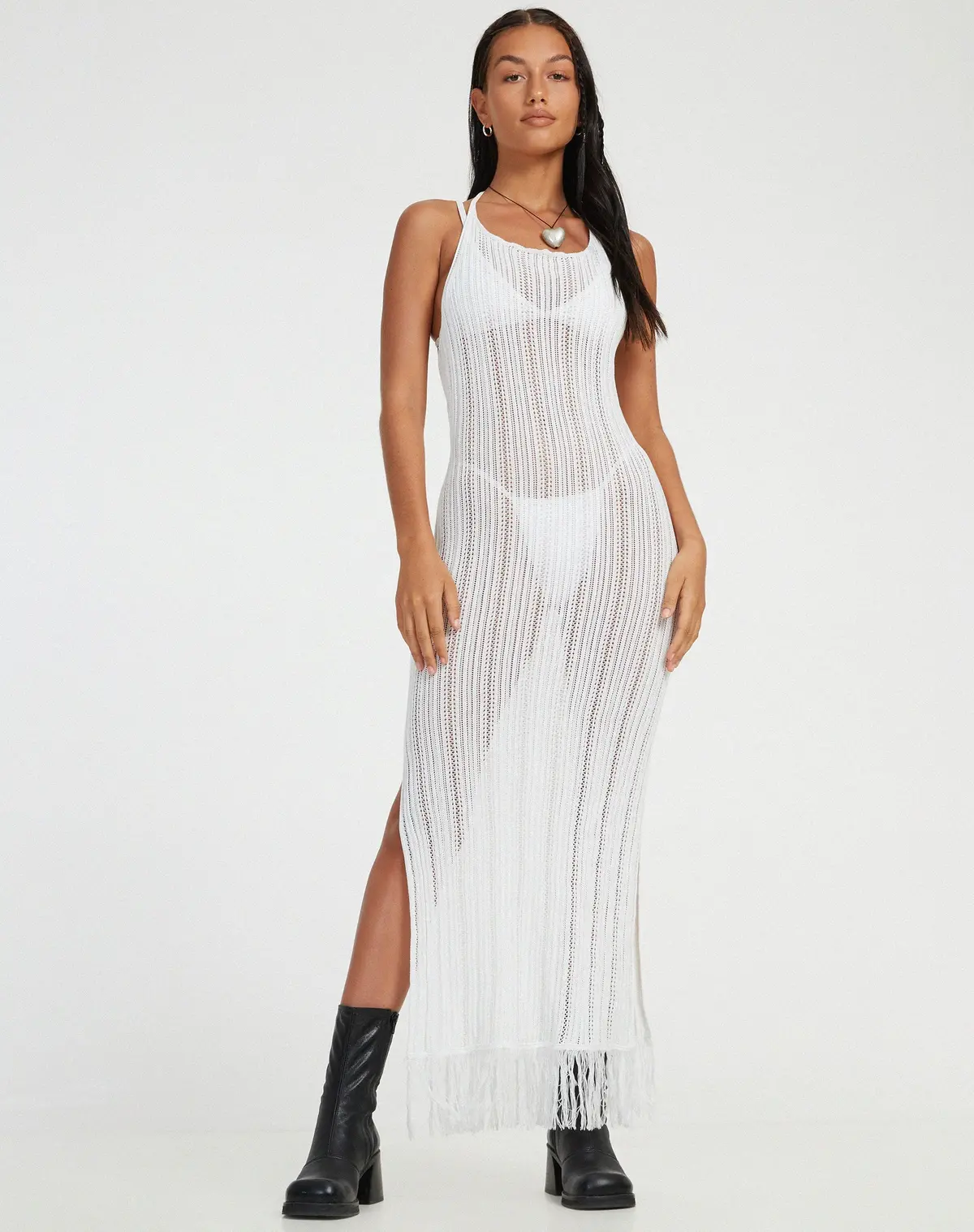 Erla Maxi Dress In Ivory 1