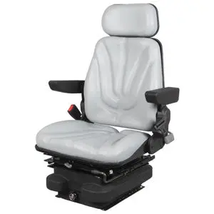12V Low Profile Air Suspension Seat For Tractor Excavator Loader 1