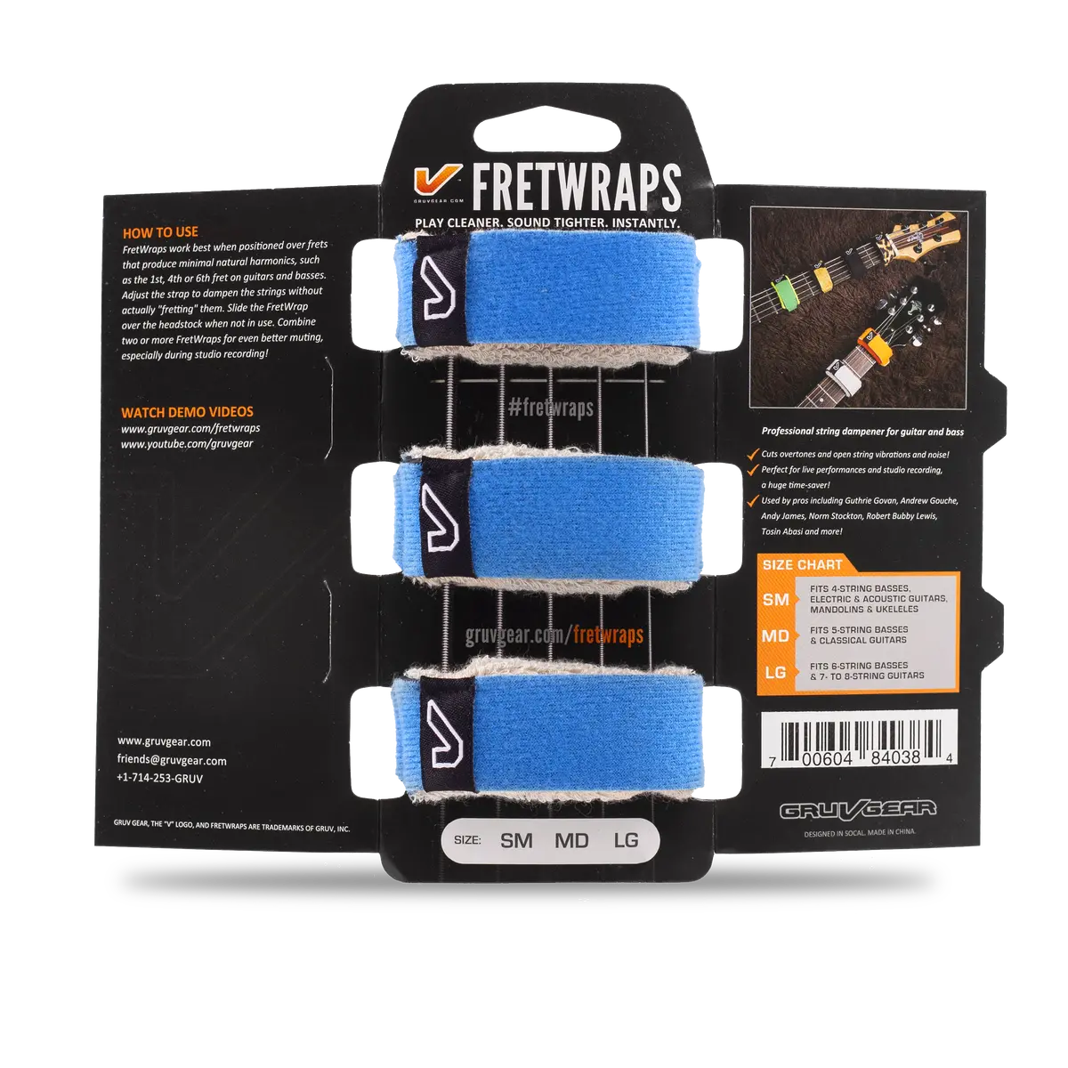 3-Pack Guitar String Muting Fret Wraps - Image 7