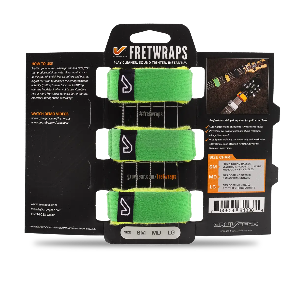 3-Pack Guitar String Muting Fret Wraps - Image 8