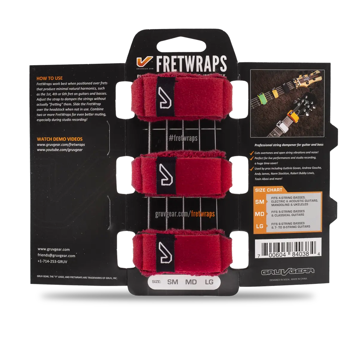 3-Pack Guitar String Muting Fret Wraps - Image 9