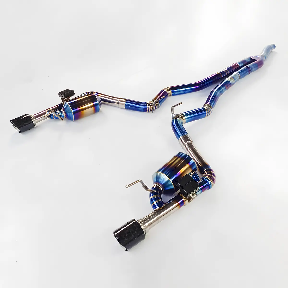 Ame Dual Valvetronict Titanium Exhaust Catback For Ford Mustang 2.3T 2013~Up Titanium Catback Valvetronic Exhaust 1