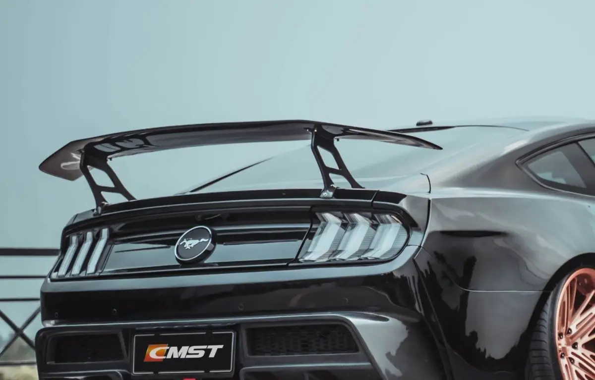 Cmst Carbon Fiber Rear Spoiler Wing Ver.4 For Ford Mustang S550 2015-2022 2