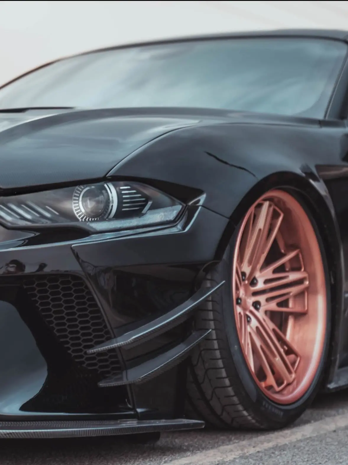 Cmst Carbon Fiber Widebody Front Bumper Canards For Ford Mustang S550.2 2018 - 2022 1