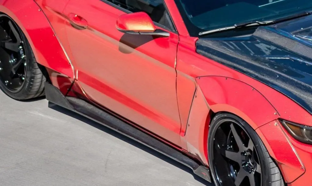 Cmst Carbon Fiber Side Skirts For Ford Mustang S550.1 2015- 2017 1