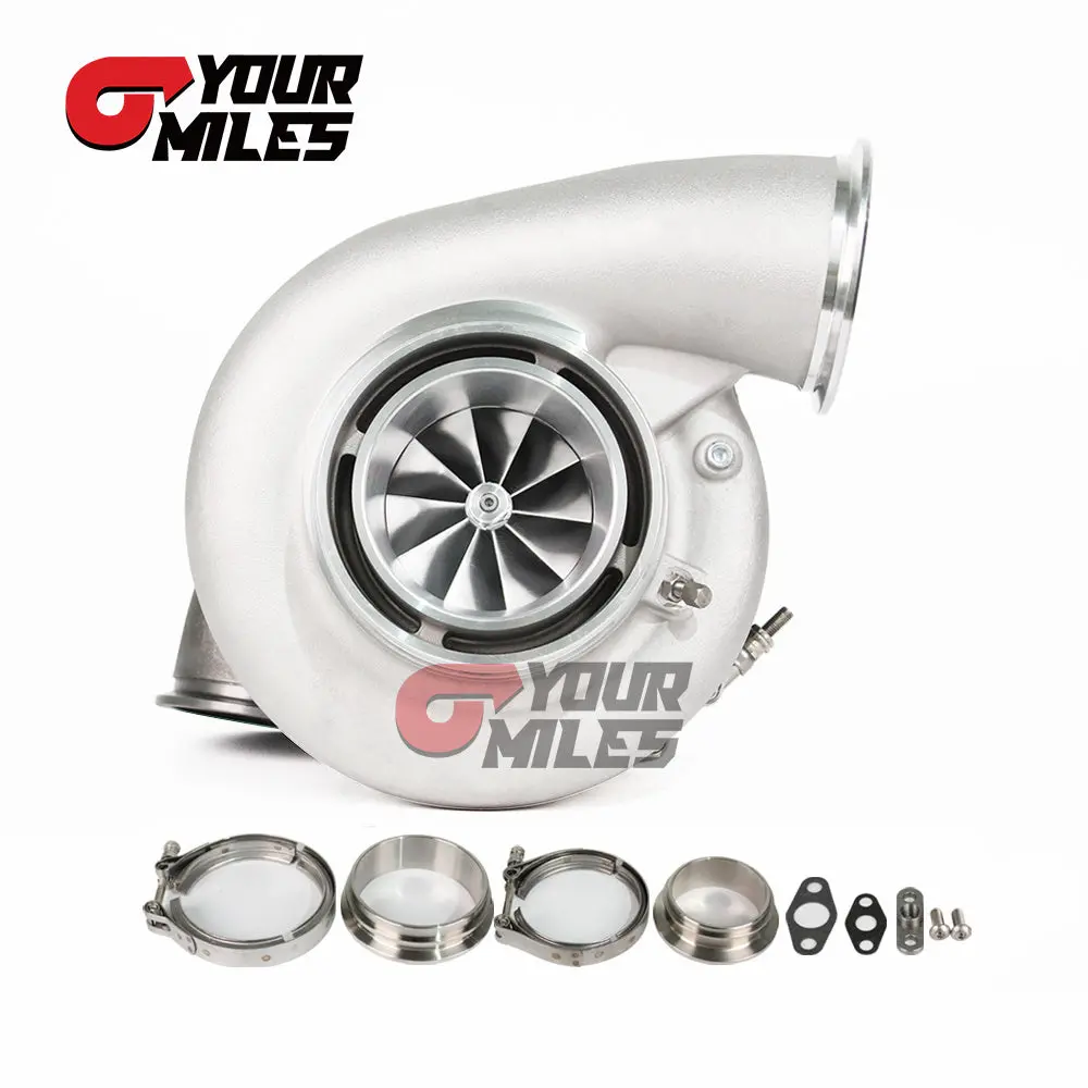 Yourmiles S42-1450 Billet Compressor Wheel Journal Bearing Turbocharger T4 1.15/1.25 0.85/1.01/1.15/1.28 Dual V-Band Housing 3