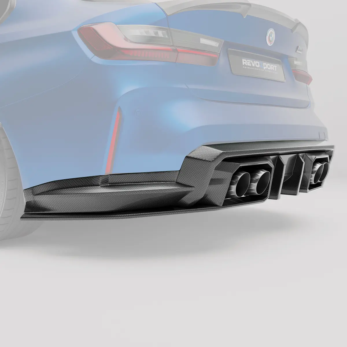 Bmw M3 G80 Carbon Fiber Rear Diffuser 2