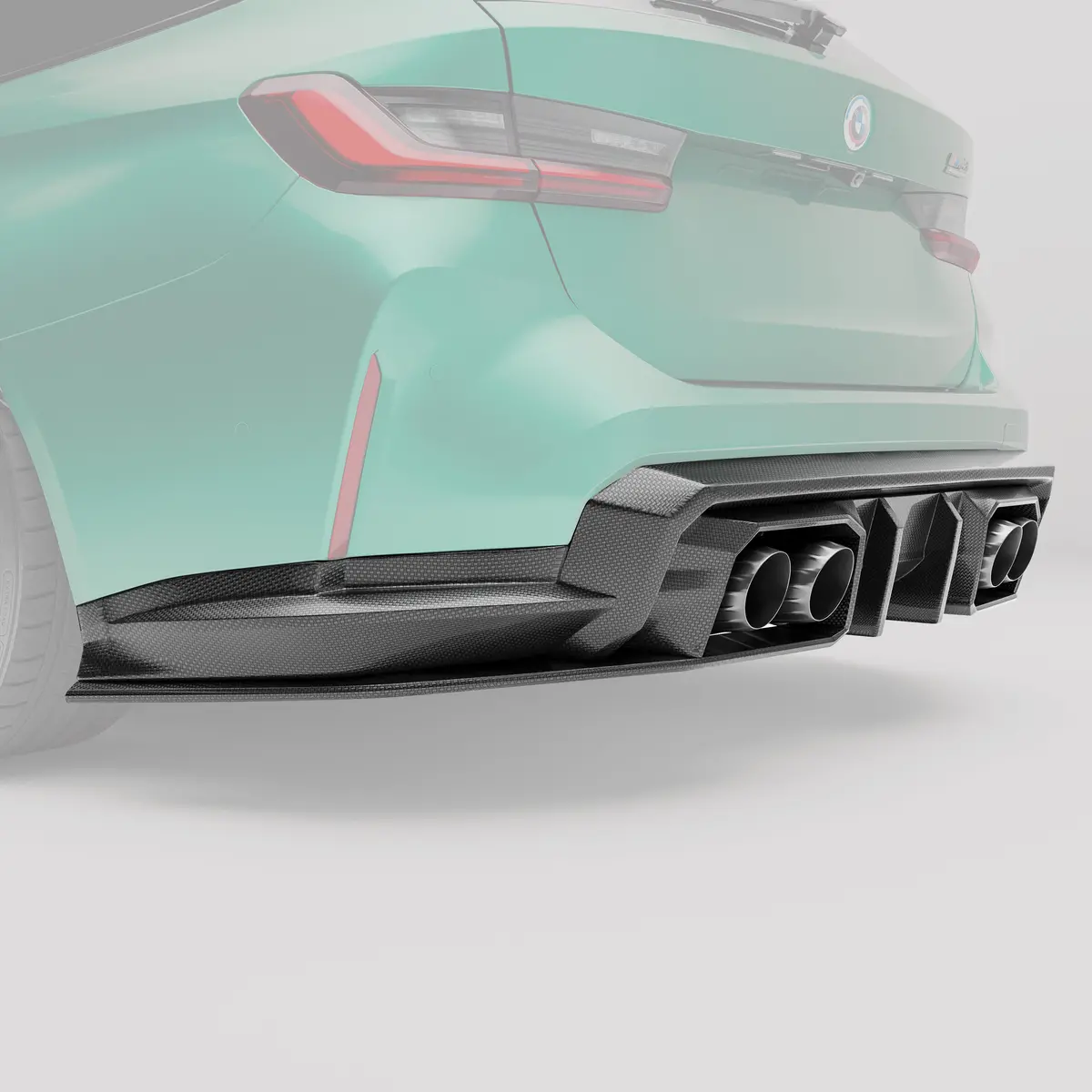 Bmw M3 G81 Carbon Fiber Rear Diffuser 2