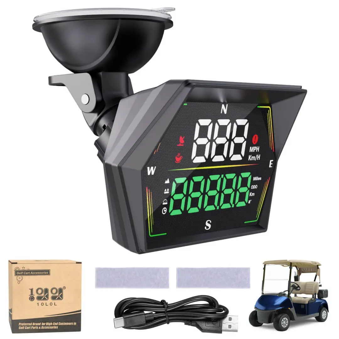 10L0l Golf Cart Gps Speedometer – Universal Digital Display With Overspeed Alert 1