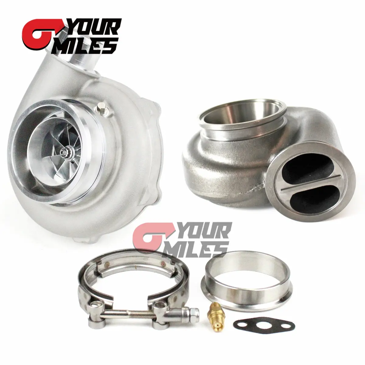 Yourmiles Gen2 Sts3576r Dual Ball Bearing Billet Turbo Dual Vband 0.83/1.01/Twin Scroll 1.01 Vband 3