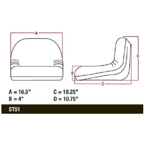 Lawn Mower Garden Tractor Seat W/ Slide Tracks 2