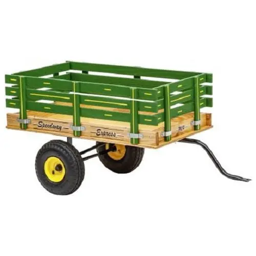(Green) Mc2 Speedway Heavy Duty Cart Kids Tricycle Wagon 1