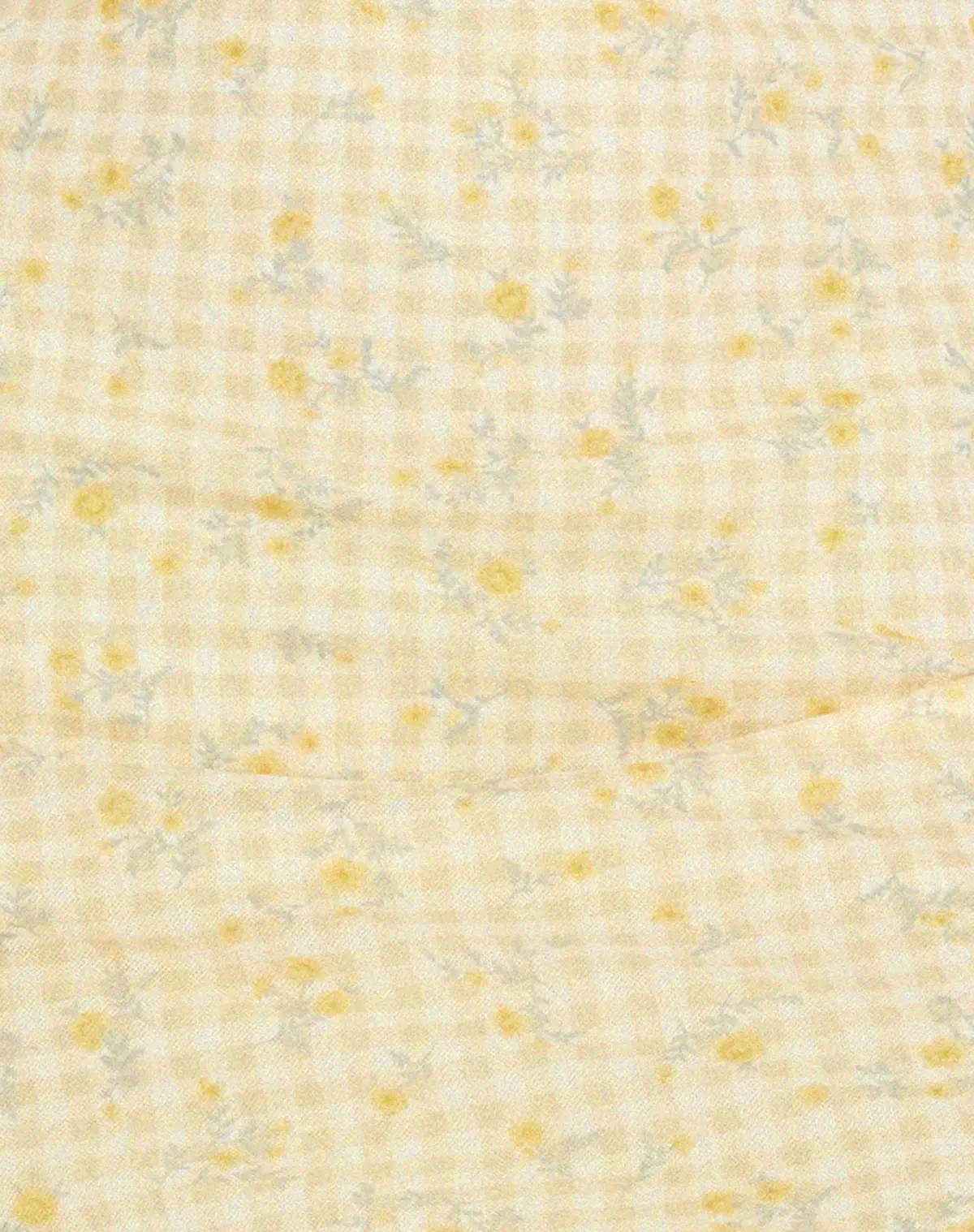 Hakira Mini Dress In Gingham Floral Yellow 5