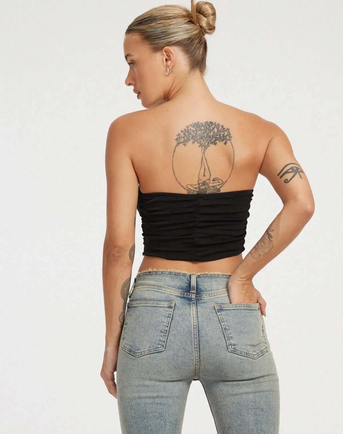 Hankru Bandeau Top In Black 2