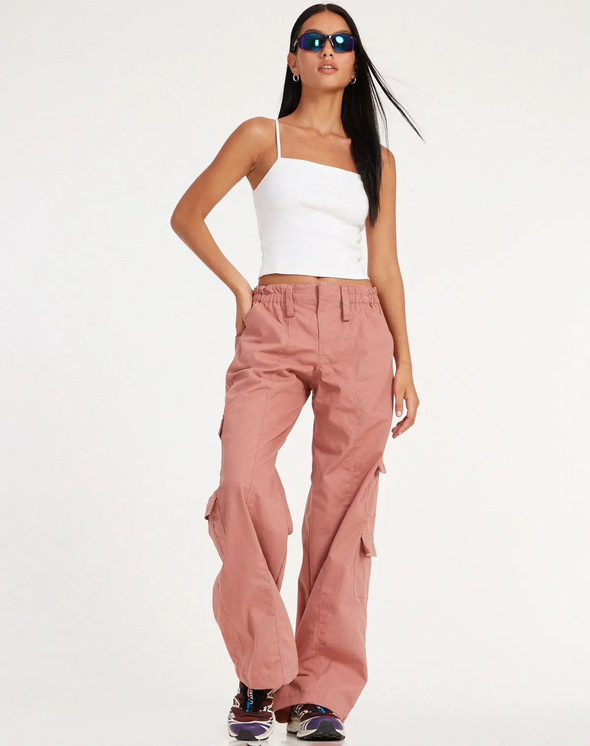 Hansa Cargo Trouser In Dusty Rose 1
