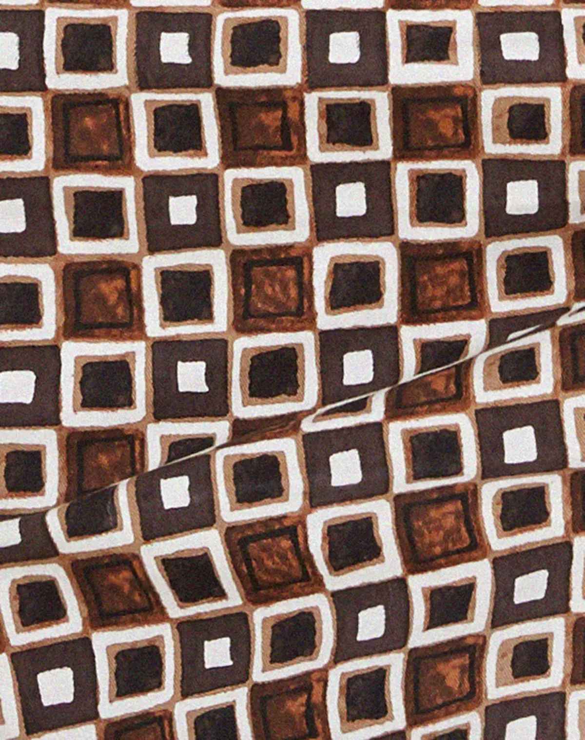 Ima Mini Skirt In 90S Geo Brown 5