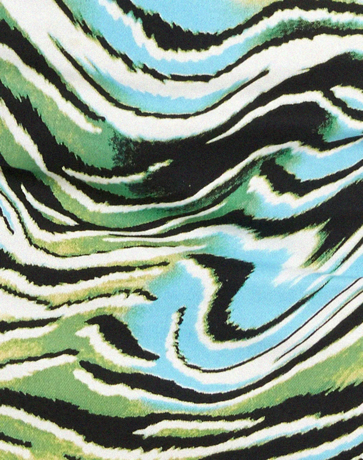 Ima Mini Skirt In Warped Zebra Blue 7