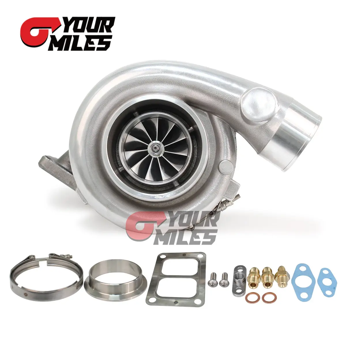 Yourmiles Gen1 Sts4508r Billet Wheel Ball Bearing Turbocharger T6 A/R 1.26 Vband/6Bolts Th Up To 1300Hp 1