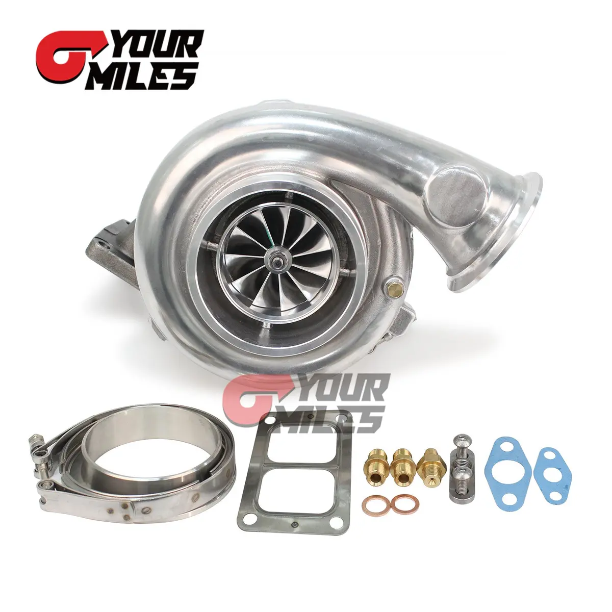 Yourmiles Sts4508r Billet Wheel Ball Bearing Turbocharger T6 A/R 1.26 Vband/6Bolts Th Up To 1350Hp 1