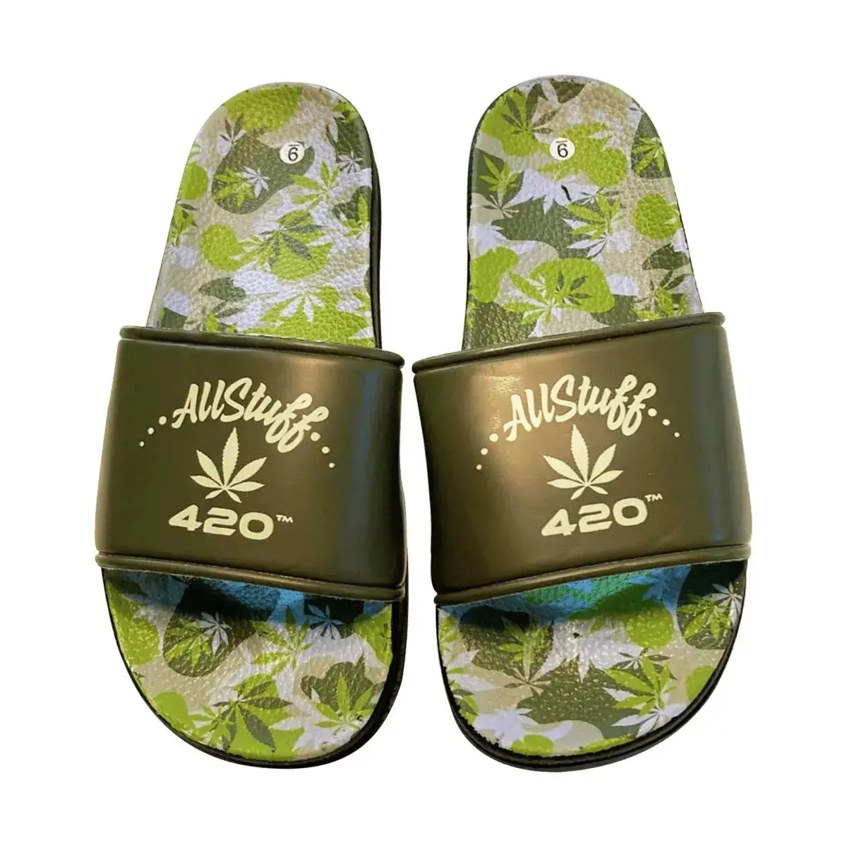 Himpy Slides - Mens Jack Herer Desert Sand Sandal - 1 Pair Per Pack 4