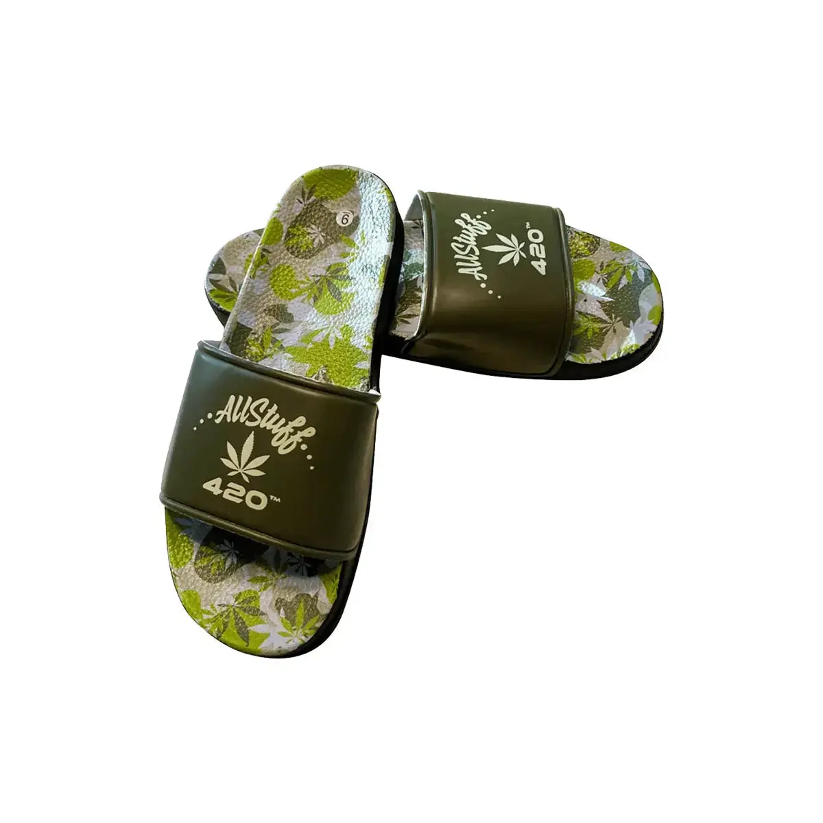 Himpy Slides - Mens Jack Herer Desert Sand Sandal - 1 Pair Per Pack 1