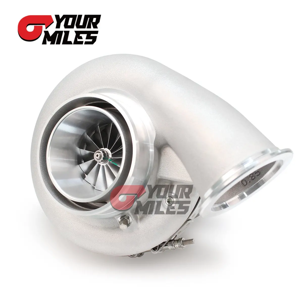 Yourmiles S45-1600 80/109Mm Comp. Wheel Dual Ball Bearing Turbocharger 0.85 Dual V-Band Housing 1