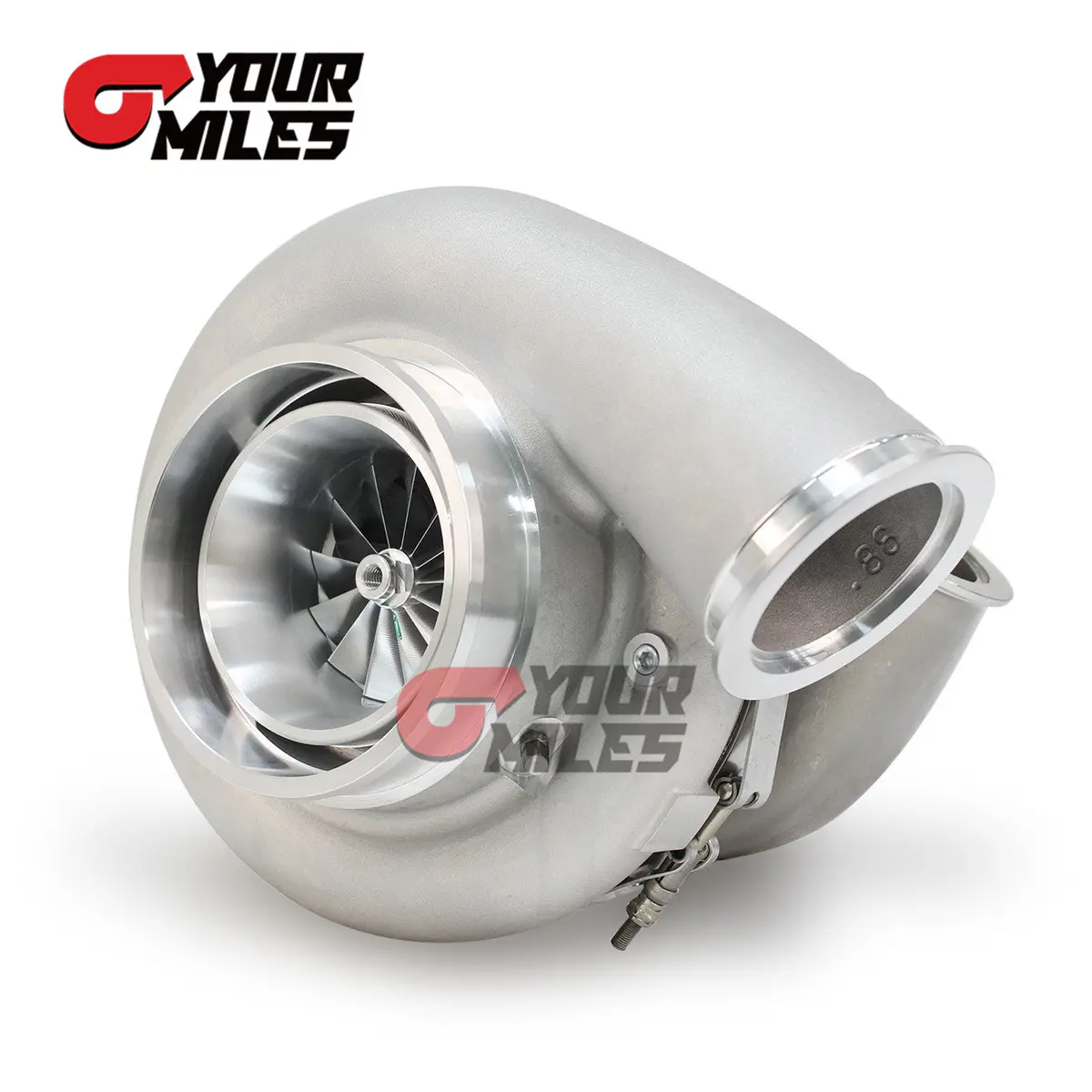 Yourmiles S50-1900 Ball Bearing 88Mm Billet Compressor Wheel Turbocharger 1.31 Dv Stainless Turbine Housing 1
