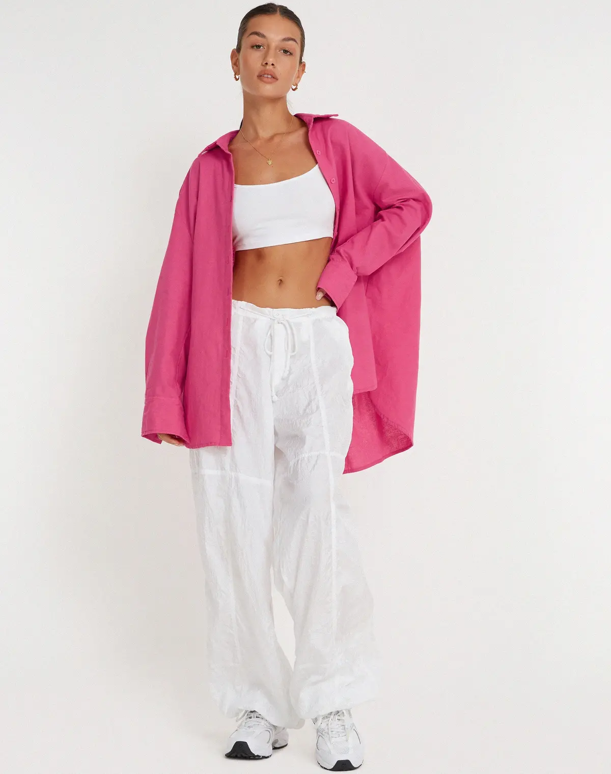 Janes Shirt In Hot Pink 3