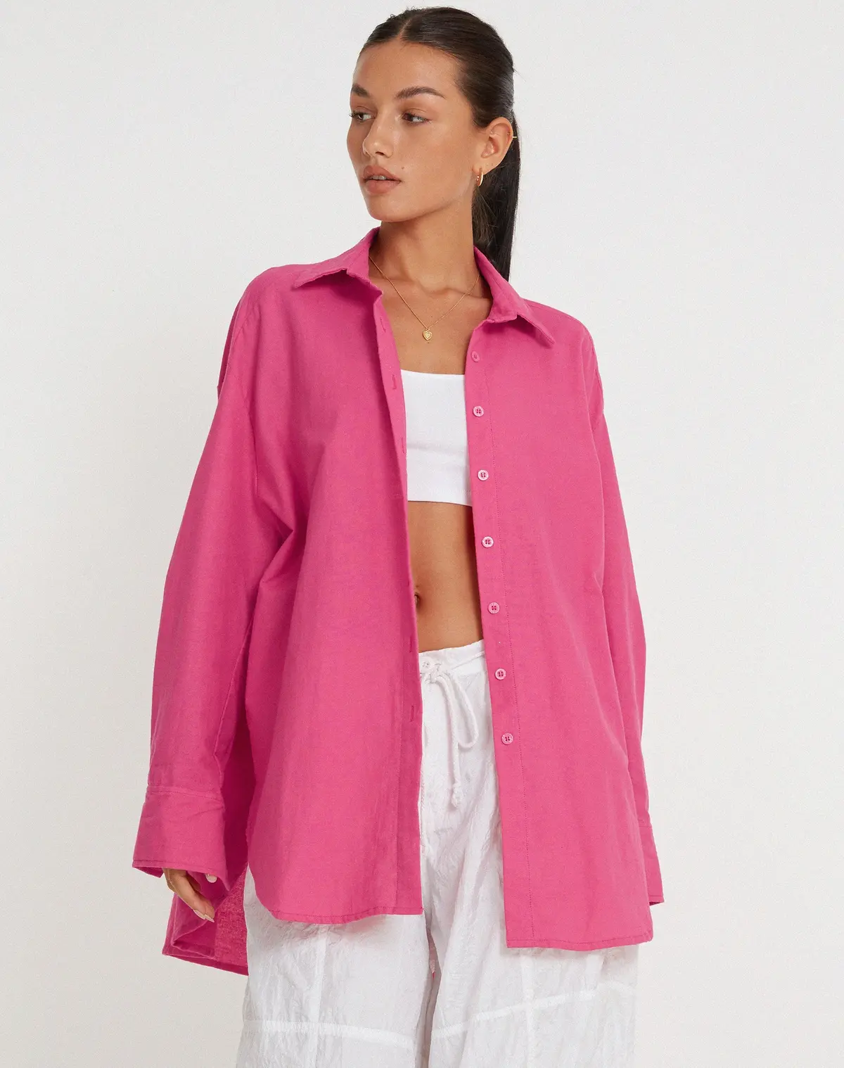 Janes Shirt In Hot Pink 1
