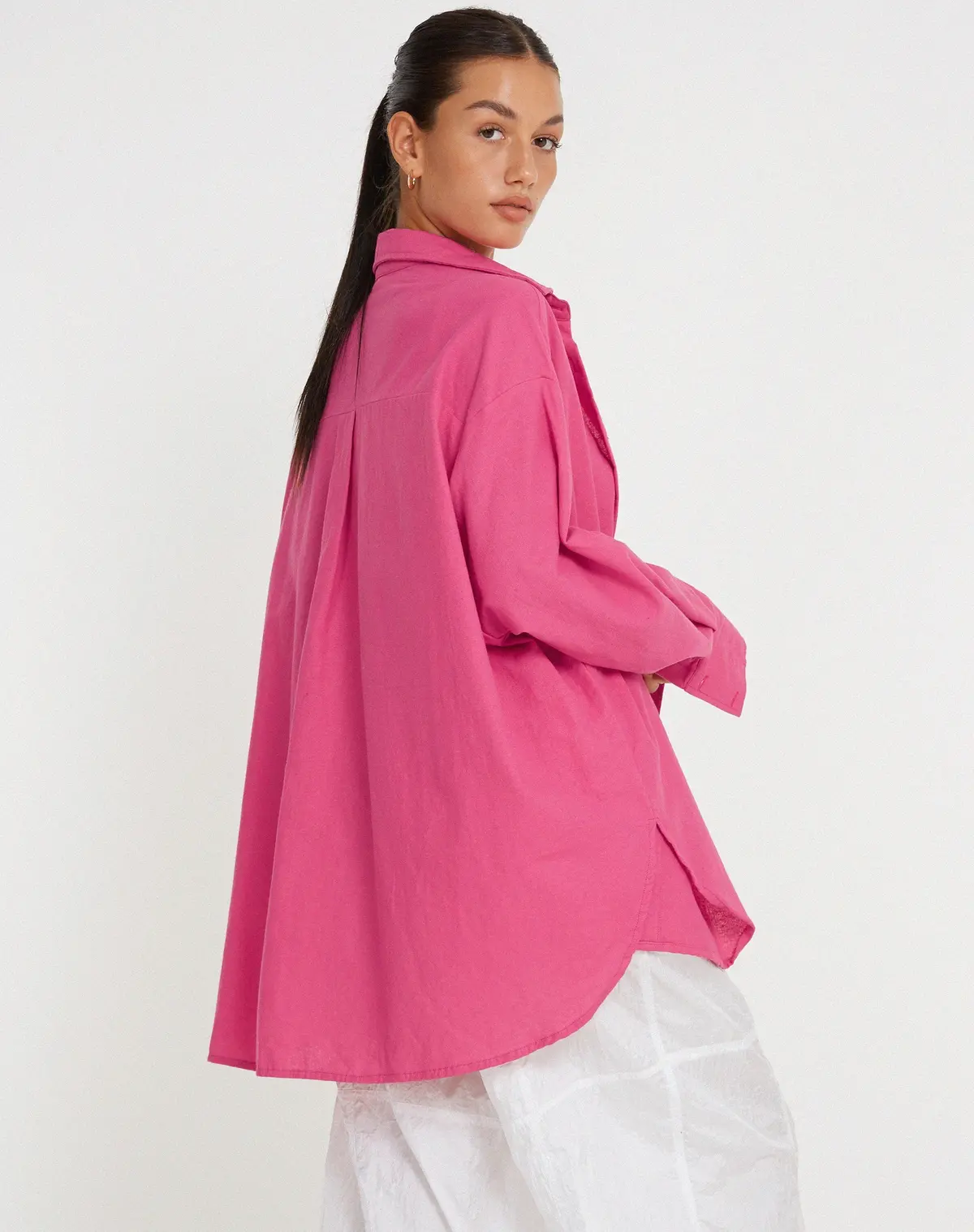 Janes Shirt In Hot Pink 2