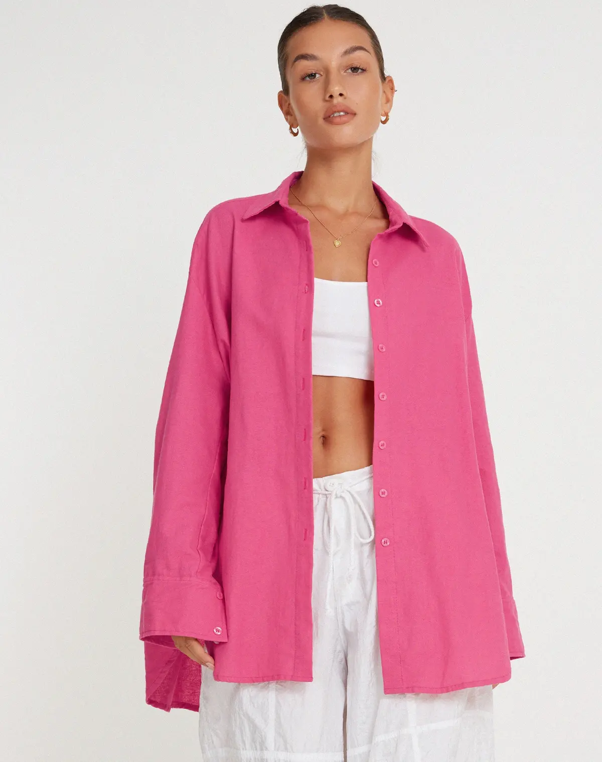 Janes Shirt In Hot Pink 4