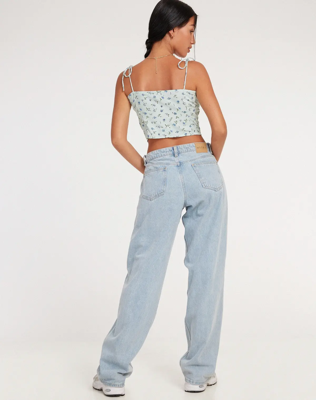 Kali Cami Top In Pretty Petal Green 4