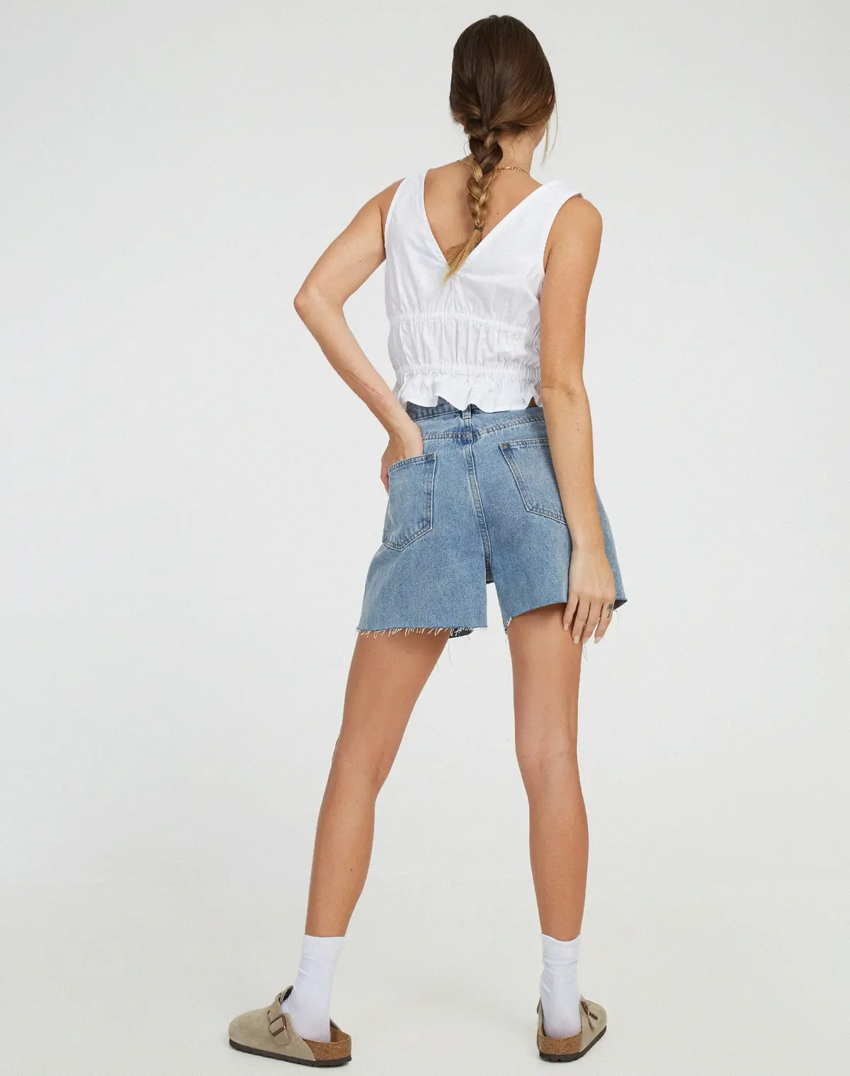 Kayson Crop Top In White 6