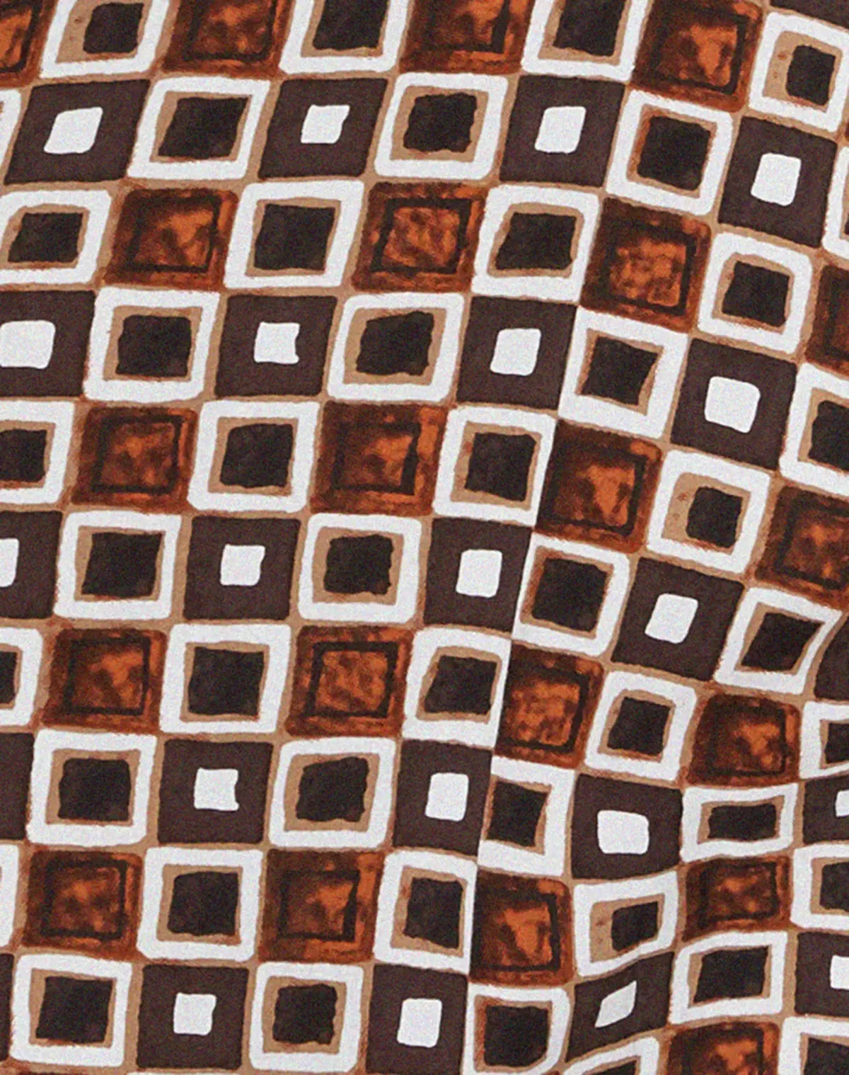 Leana Mini Dress In 90S Geo Brown 6
