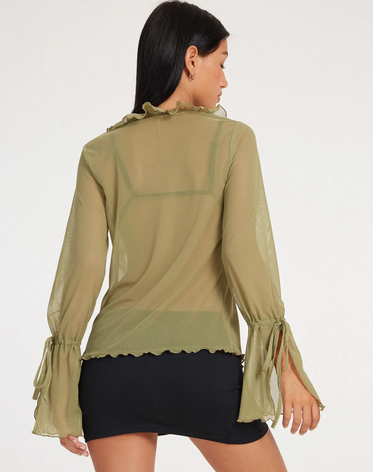Leonita Cardi In Mesh Olive 2